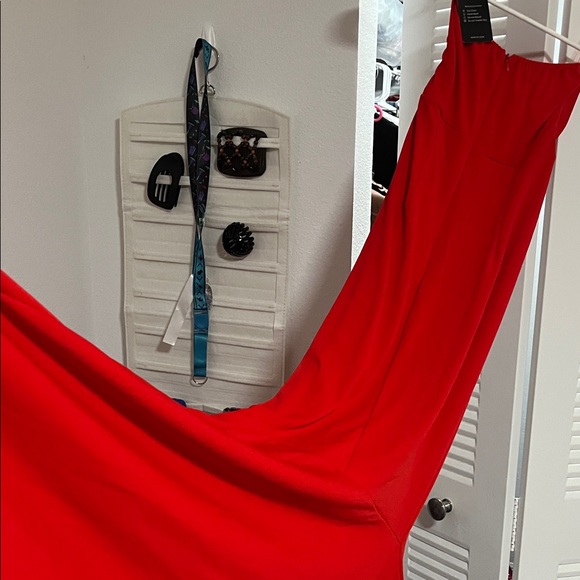 RoMagic Strapless Red Dress M - Picture 8 of 9
